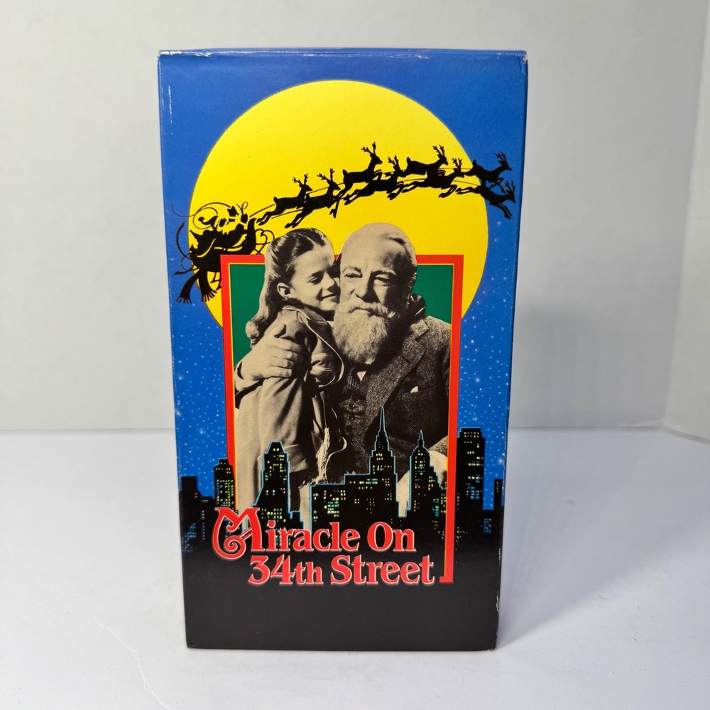 Miracle On 34th Street VHS 1947 Movie  Video Vintage‎ Christmas Holiday Classic